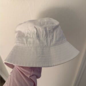 White 'Bride' Bucket Hat